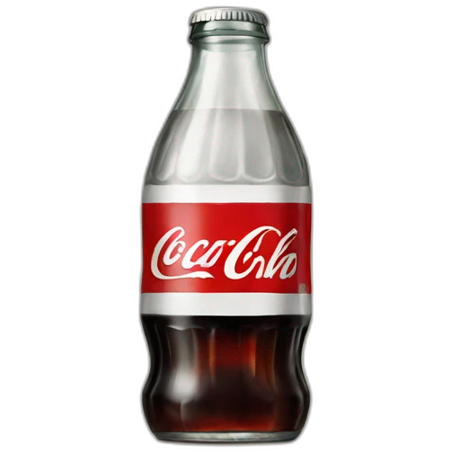 Vintage glass Diet coke emoji