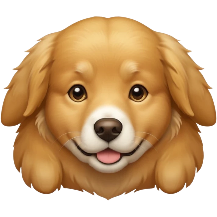 golden retriever dog emoji