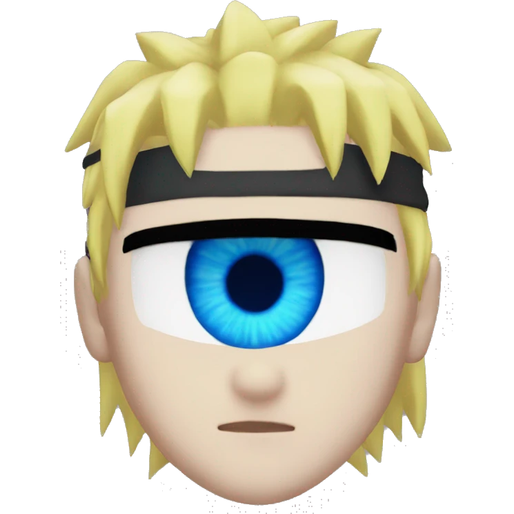 Naruto with blue eyes emoji