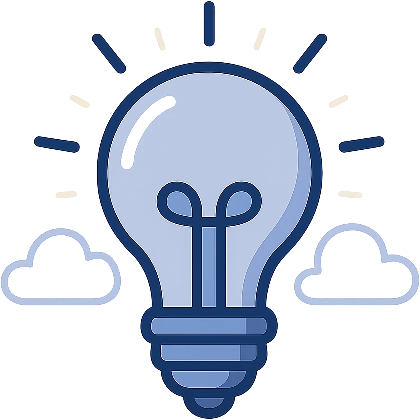 modern flat style light bulb icon with glowing effect emoji