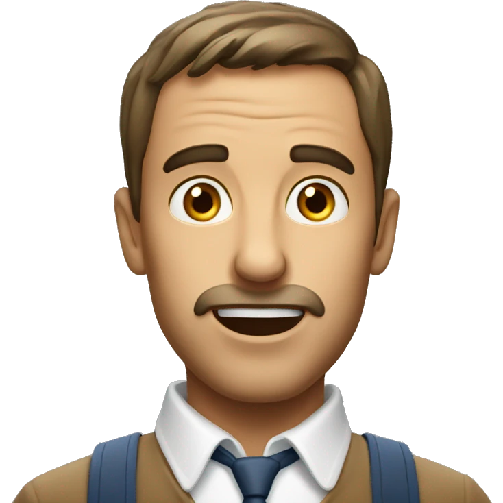 French man have a surprised  emoji