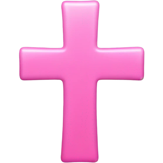 Pink cross emoji