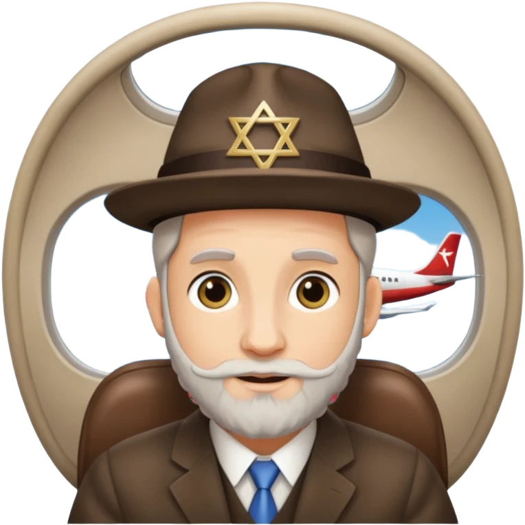 rabbi flying to israel emoji
