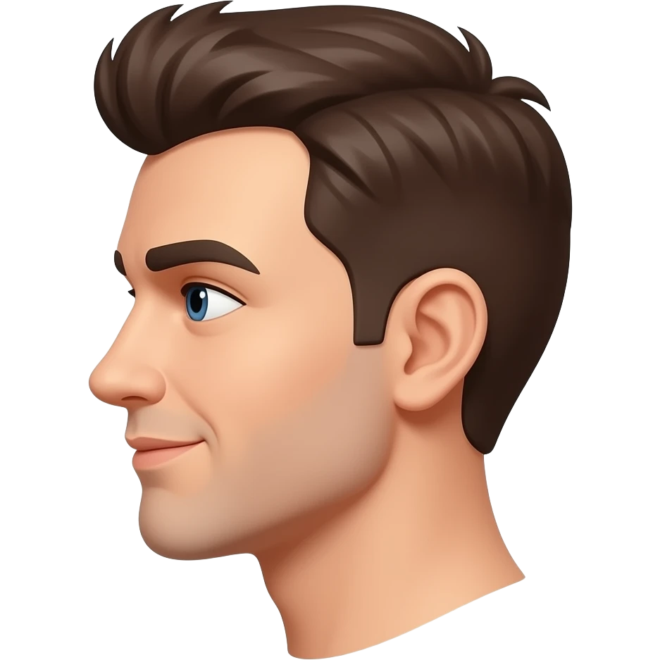 side head facing foward emoji