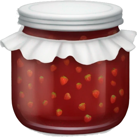 Empty strawberry jam jar  emoji