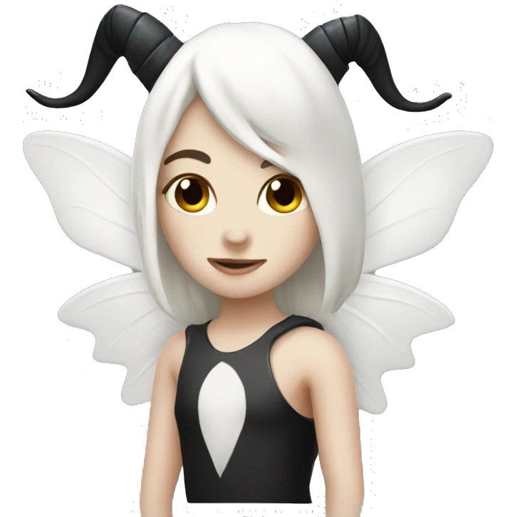 White dairy, with a dark fairy aesthetic  emoji