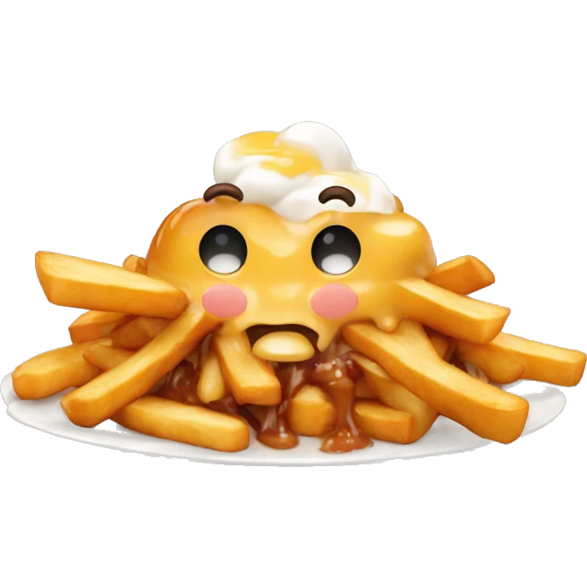 Poutine mange une poutine emoji