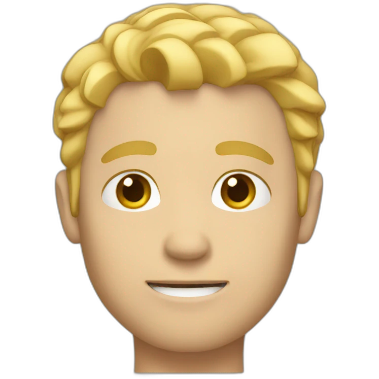 white guy with blond hair emoji