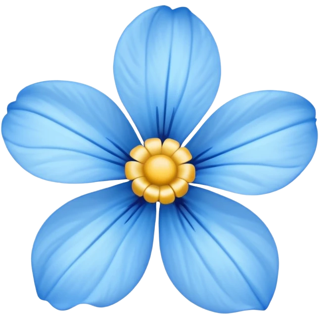 Flor azul emoji