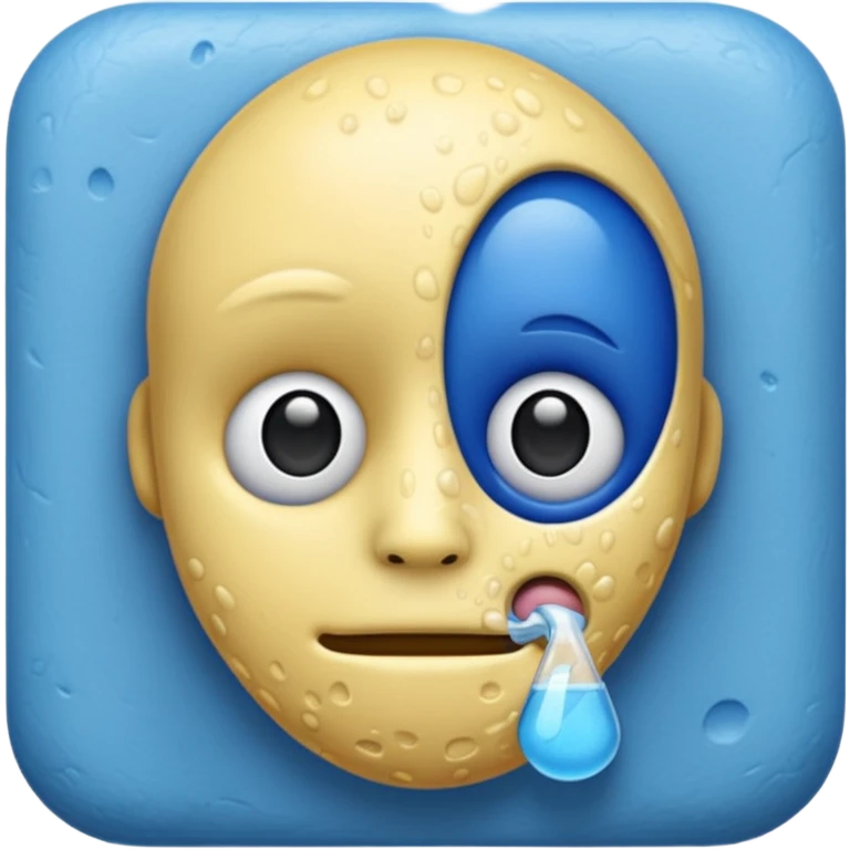 Blue emoji cystic fibrosis emoji