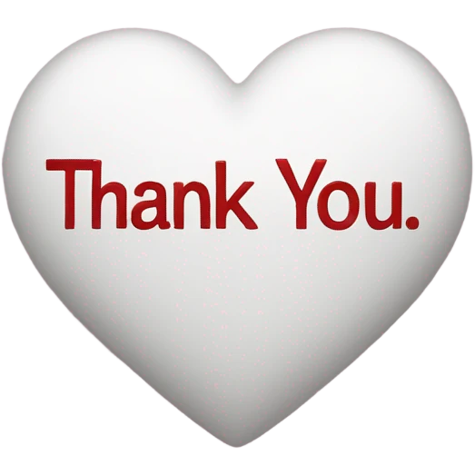 Thank You inside heart emoji