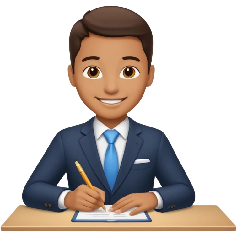 signing a deal emoji