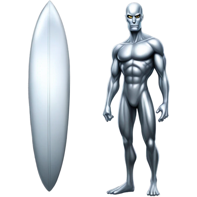 Silver surfer from fantastic four emoji
