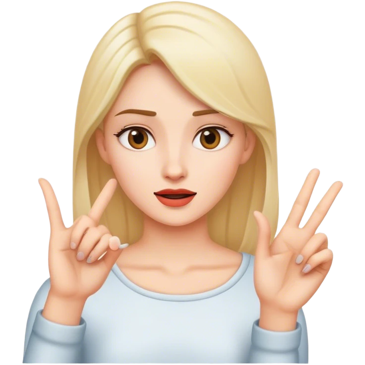 Woman talking with exaggerated hand gestures emoji