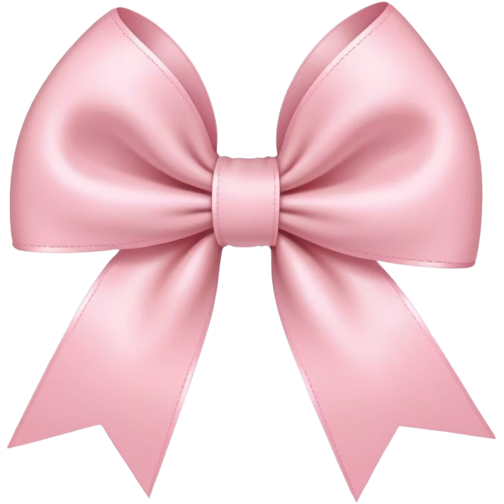 light pink bow on light pink bow emoji