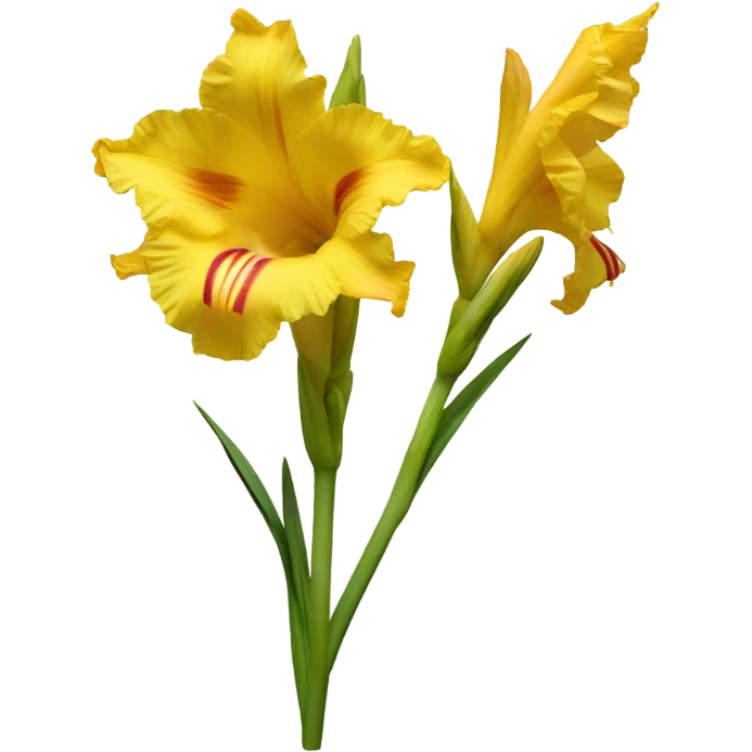 Yellow gladiolus  emoji