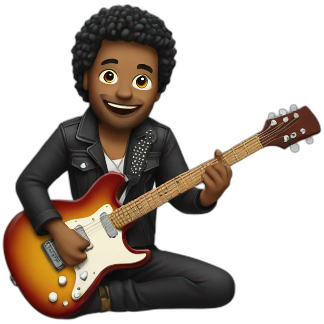 rockstar holding guitar emoji