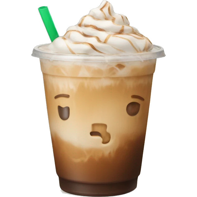 Iced latte emoji