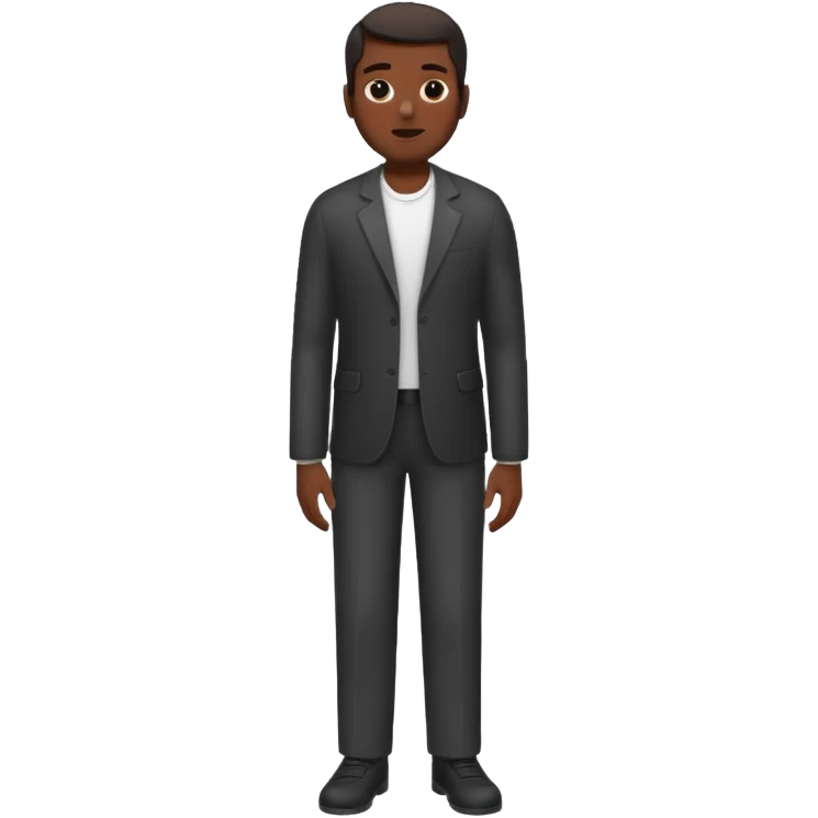 a black man full height emoji