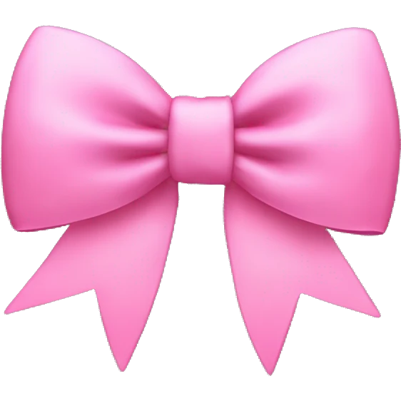 Coquette bow emoji
