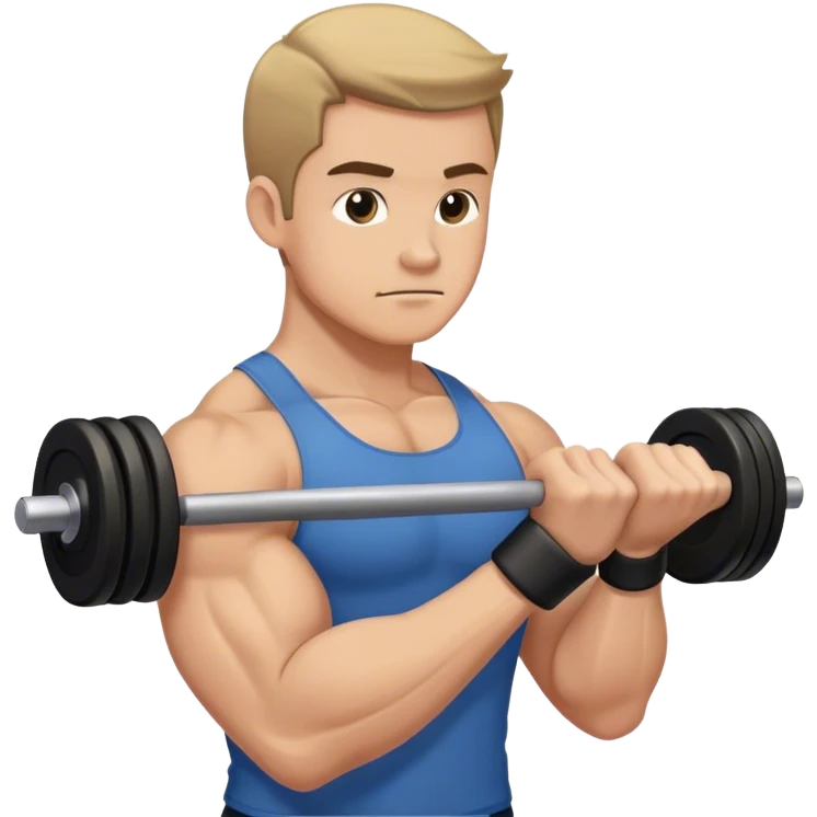 man weighted wrist curl emoji