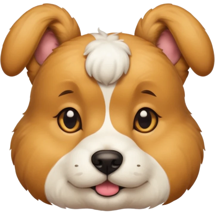 Dog with a bun  emoji