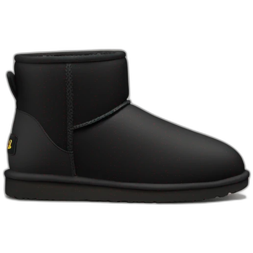 Black classic mini uggs emoji
