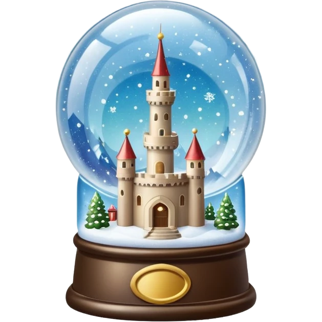 snow-globe, tower inside emoji
