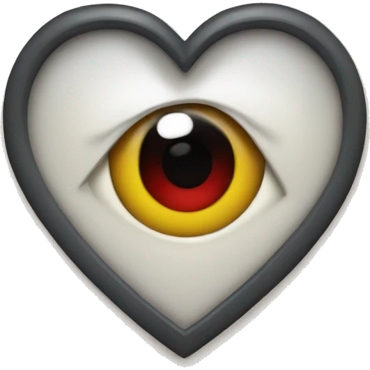 Heart with an eye emoji