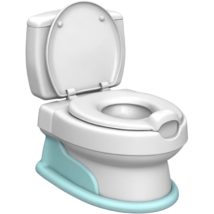 Standard potty trainer for baby without a person on it. emoji