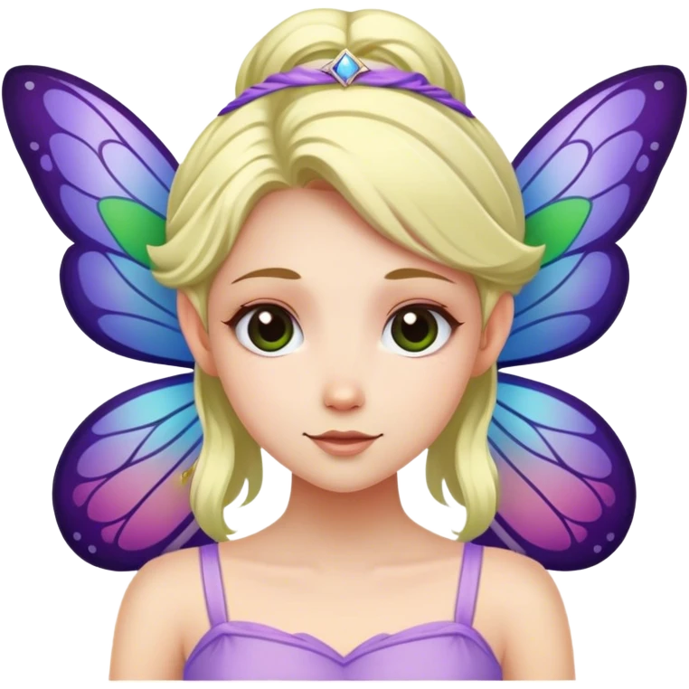 fairy clearly with a microsoft nametag dressed in microsoft windows colors  emoji