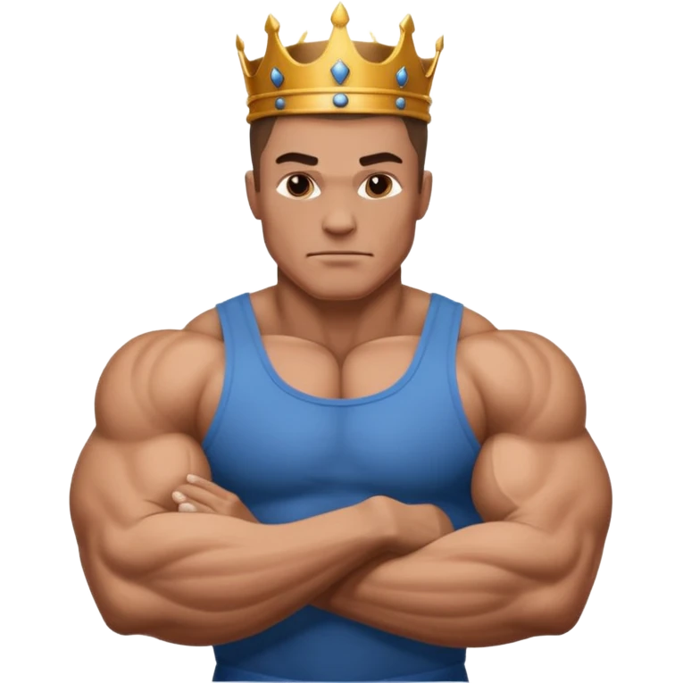 muscle arm emoji body builder king emoji  emoji