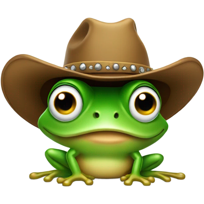 frog with cowboy hat emoji