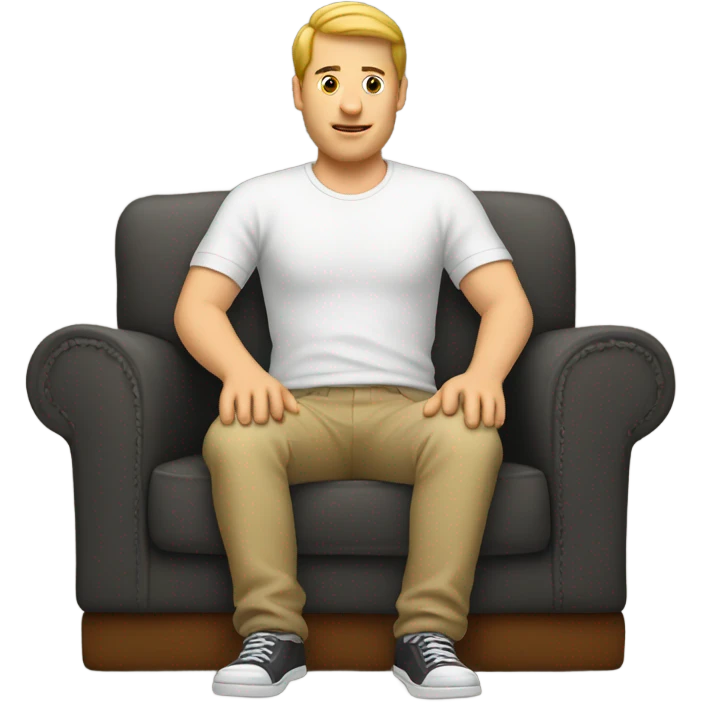 white guy sitting on couch emoji