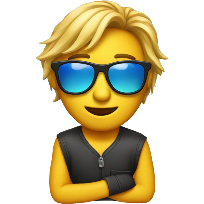 hear with sun glasses  emoji