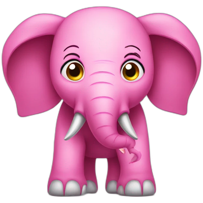 angry pink elephant emoji