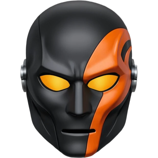 Death stroke mask all black emoji
