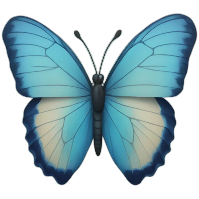 Blue butterfly with triangle  emoji