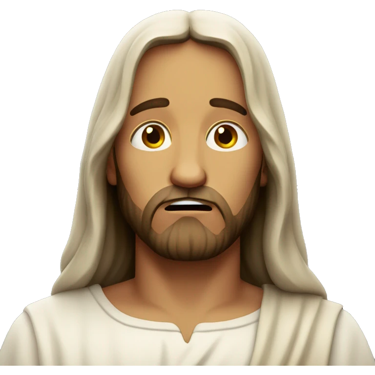 jesus crying with tears emoji