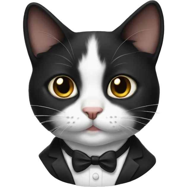 tuxedo cat  emoji