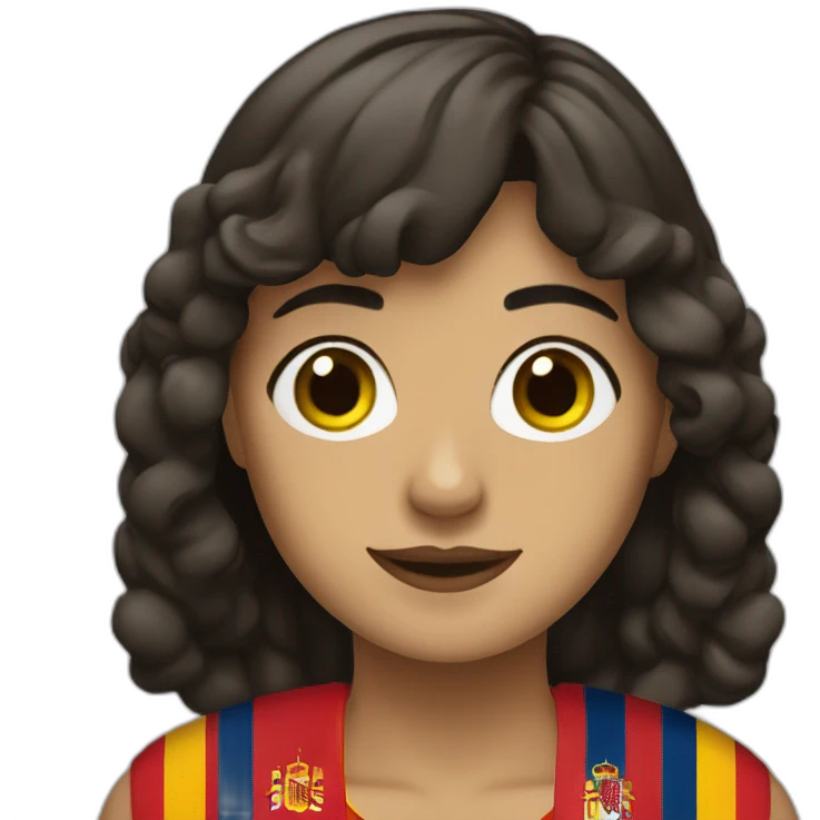 monica with a spanish flag emoji