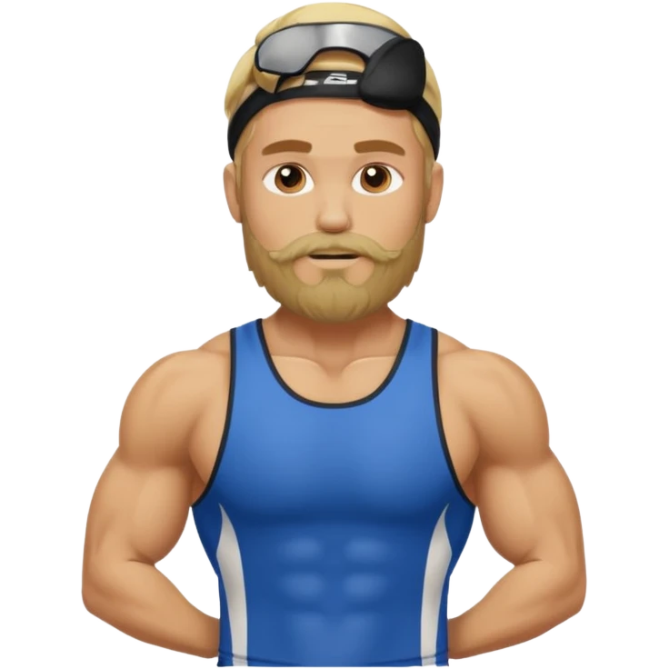 blonde bearded athlete emoji