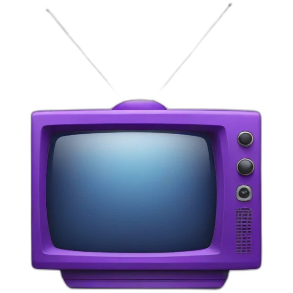 purple tv emoji