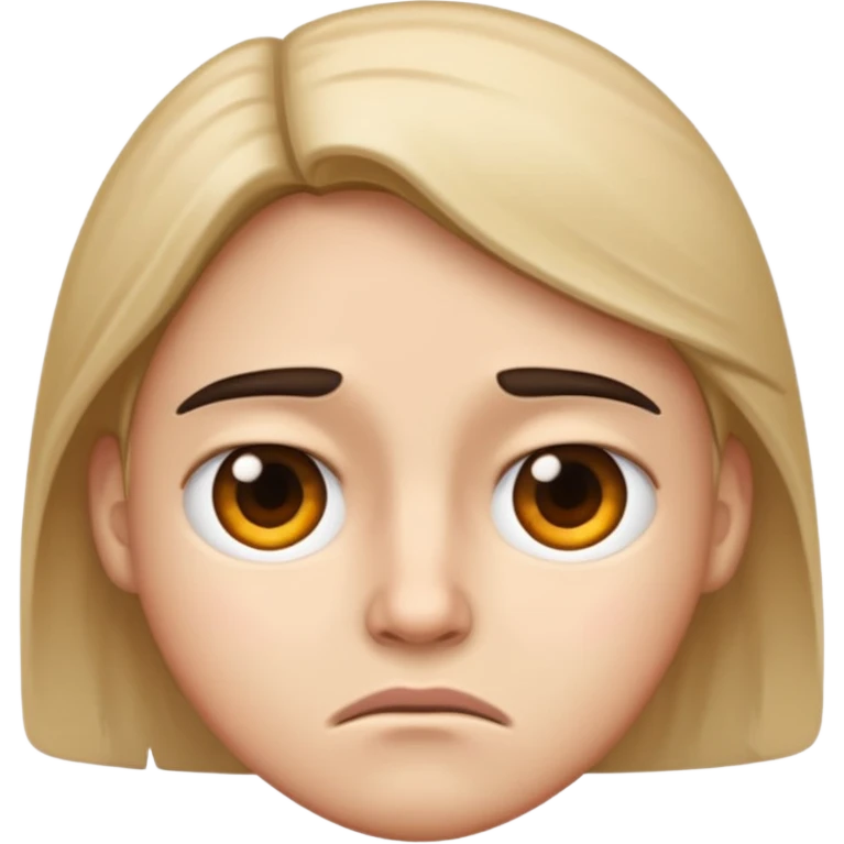 Annoyed face emoji