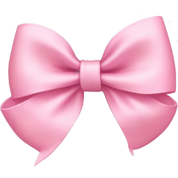 Baby pink bow emoji