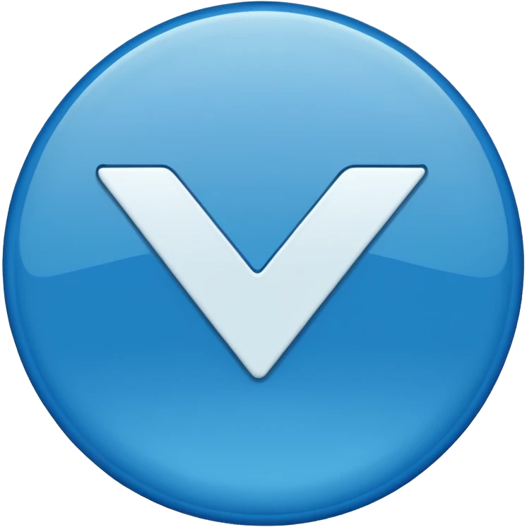 blue check mark emoji