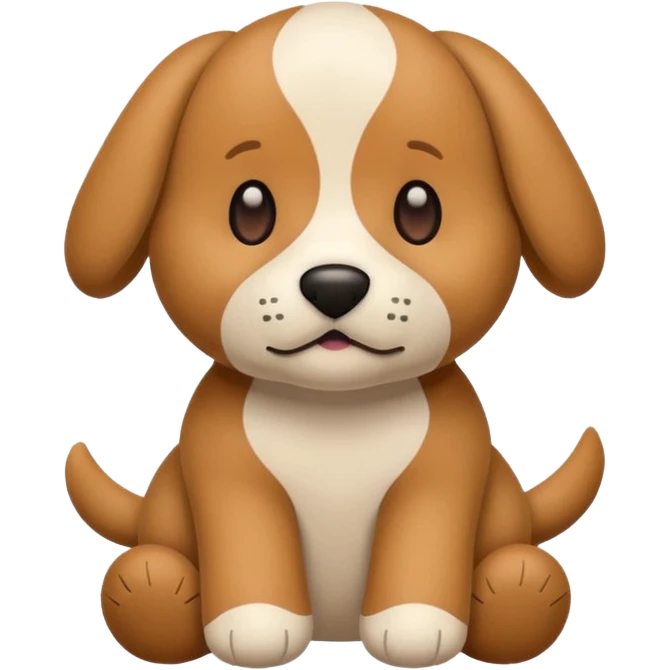 Plush dog toy  emoji