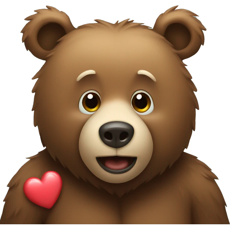 Bear with heart emoji