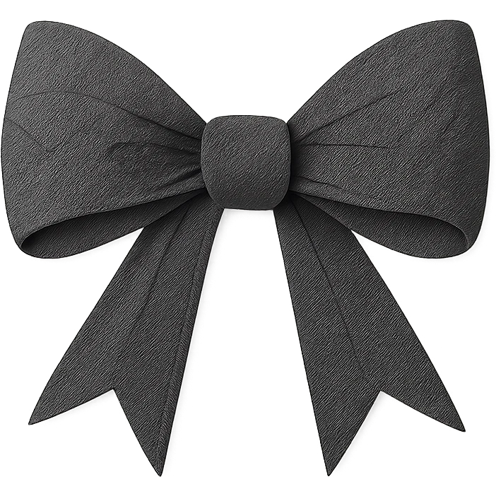 gothic bow emoji