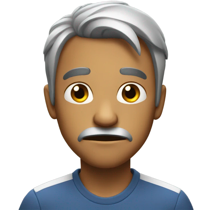 not happy emoji